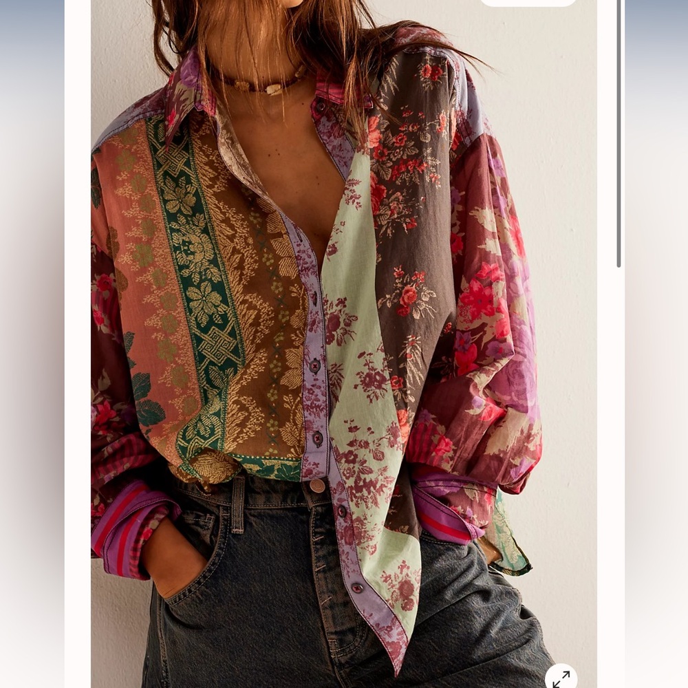 free people Flower Patch Top - Picture 2 of 6